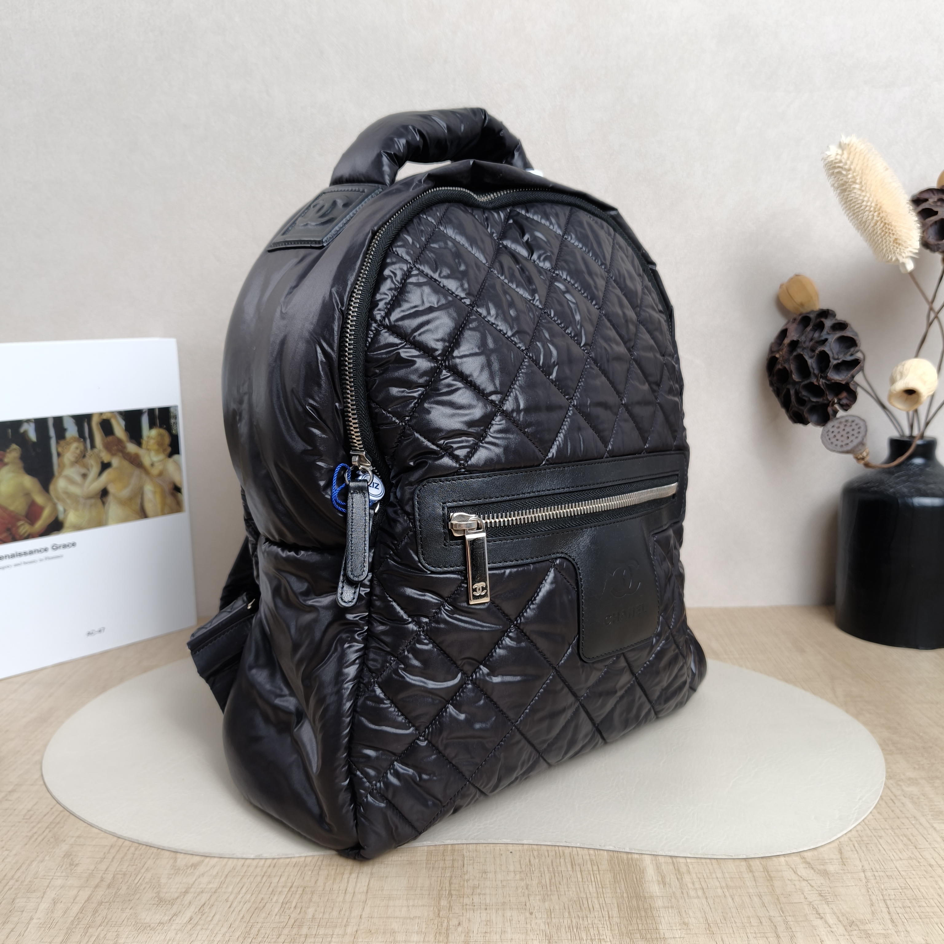 Chanel Backpack Backpack Black Nylon29.5 × 12.5 × 36 cm — cover view 2 of 5