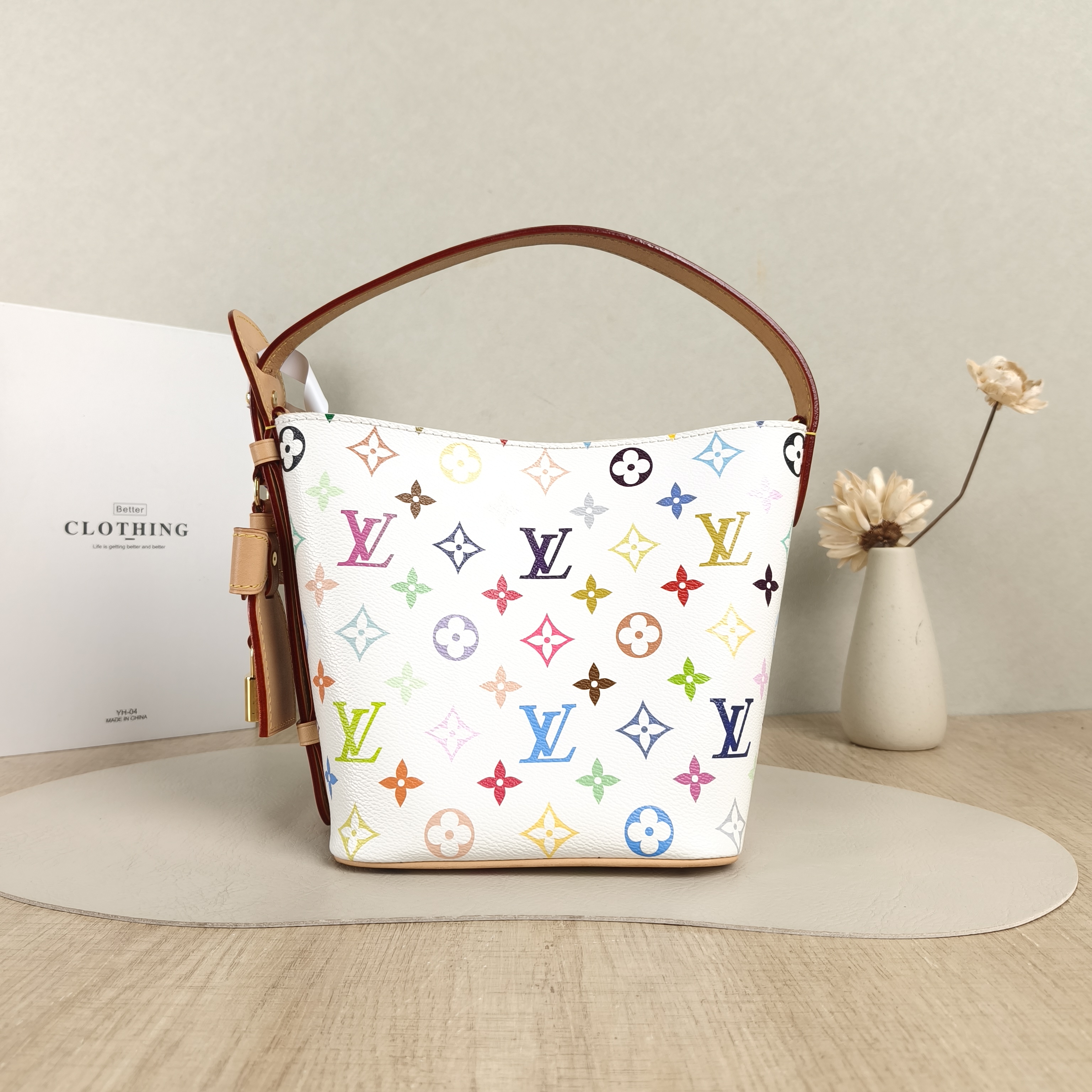 Louis Vuitton Top Handle Bag ALL IN BB Multicolore PVCBB18 × 12 × 16 cm