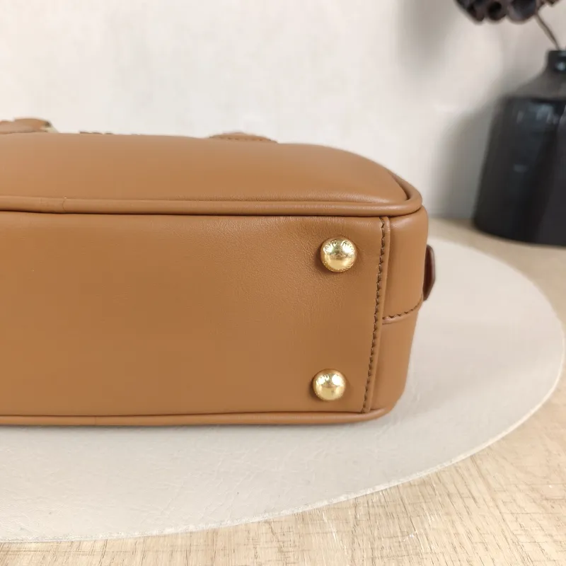 Miumiu Top Handle Bag Arcadie Collection Bowling Bag CC alfskin Medium 22 × 7.5 × 10.5 cm — detail view 5 of 11