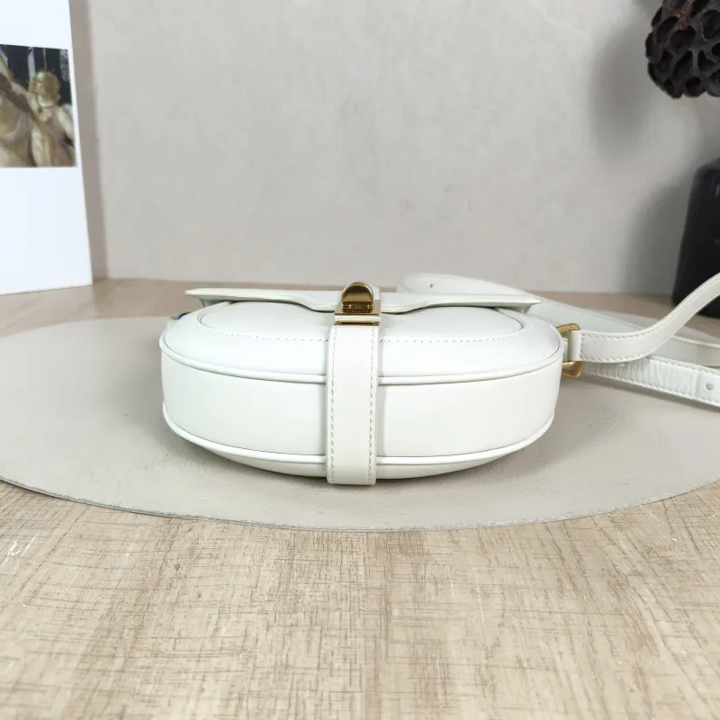 CELINE Crossbody Bag Besace 16 White Calfskin Small 19 × 6 × 17 cm — cover view 3 of 6