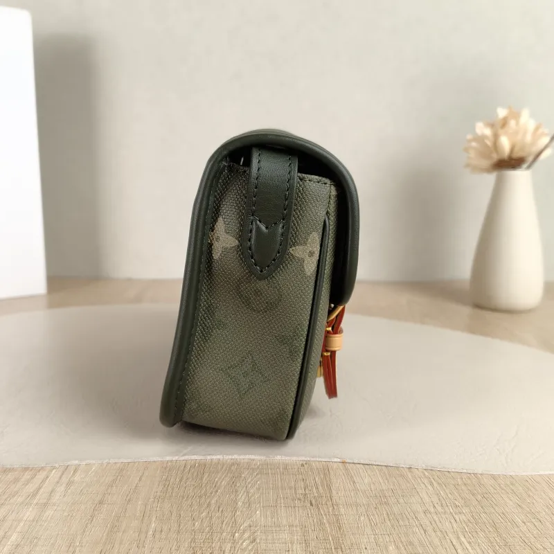 Louis Vuitton Crossbody Bag Satchel Messenger Bag Green PVC Mini 19.5 × 6 × 15 cm — detail view 11 of 12