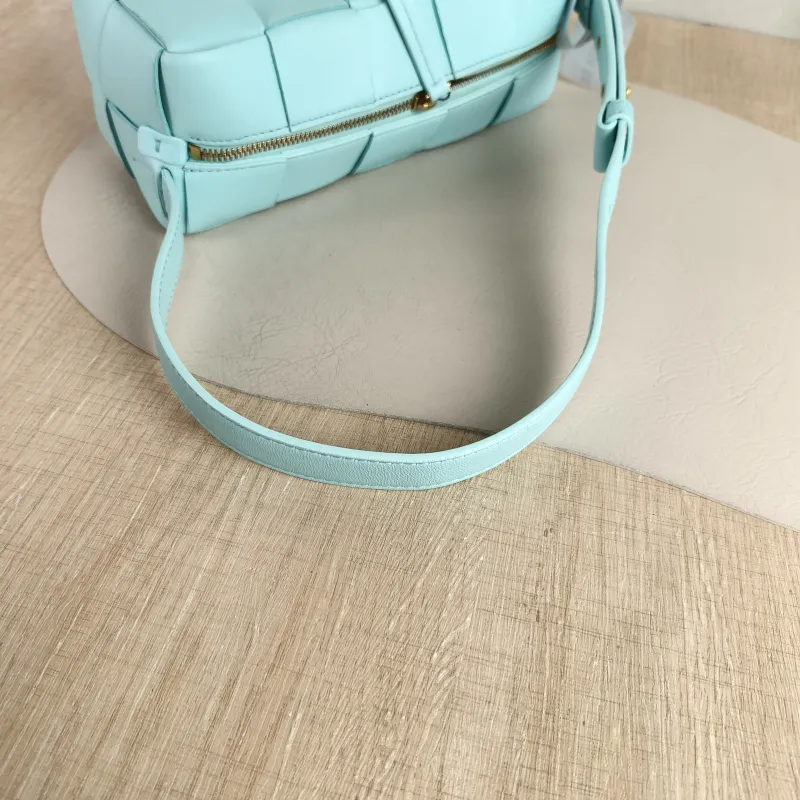 Bottega Veneta Shoulder Bag Brick Cassette Woven Lambskin Small 23.5 × 10 × 10 cm — detail view 9 of 10