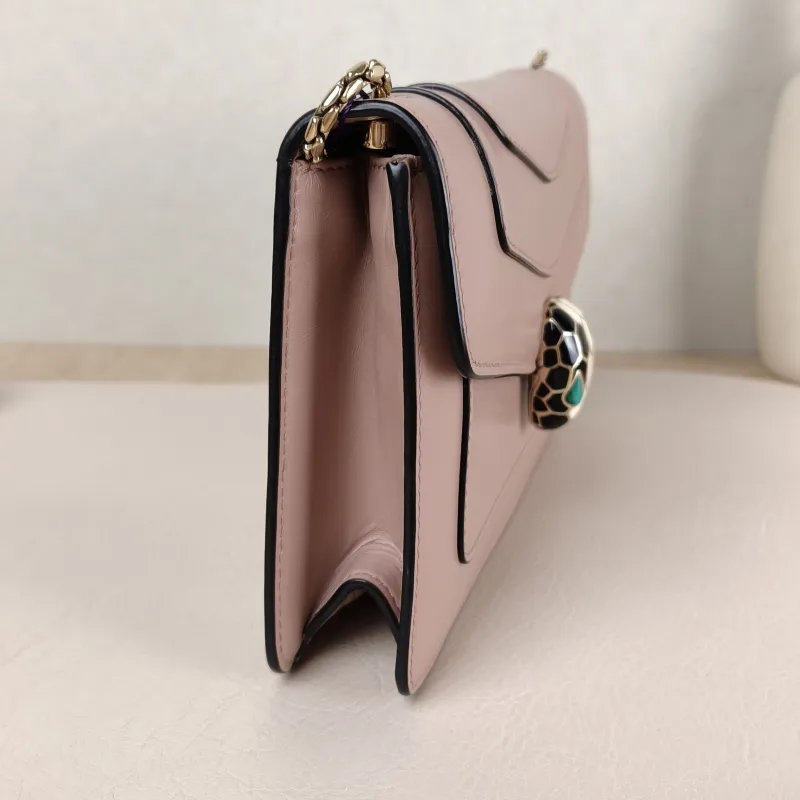Bvlgari Shoulder Bag Serpenti Forever Collection Crossbody Bag Beige Calfskin One Size 22 × 5 × 14 cm — detail view 4 of 15