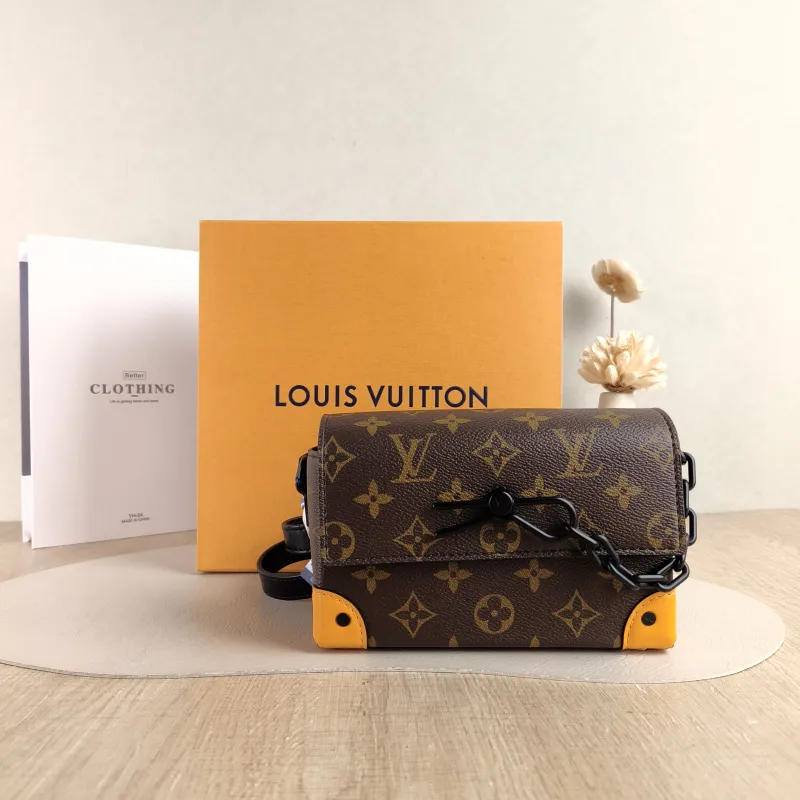 Louis Vuitton Crossbody Bag Steamer Box Yellow · Black · Monogram PVC · Calfskin Mini 18 × 6.5 × 11 cm — cover view 3 of 6