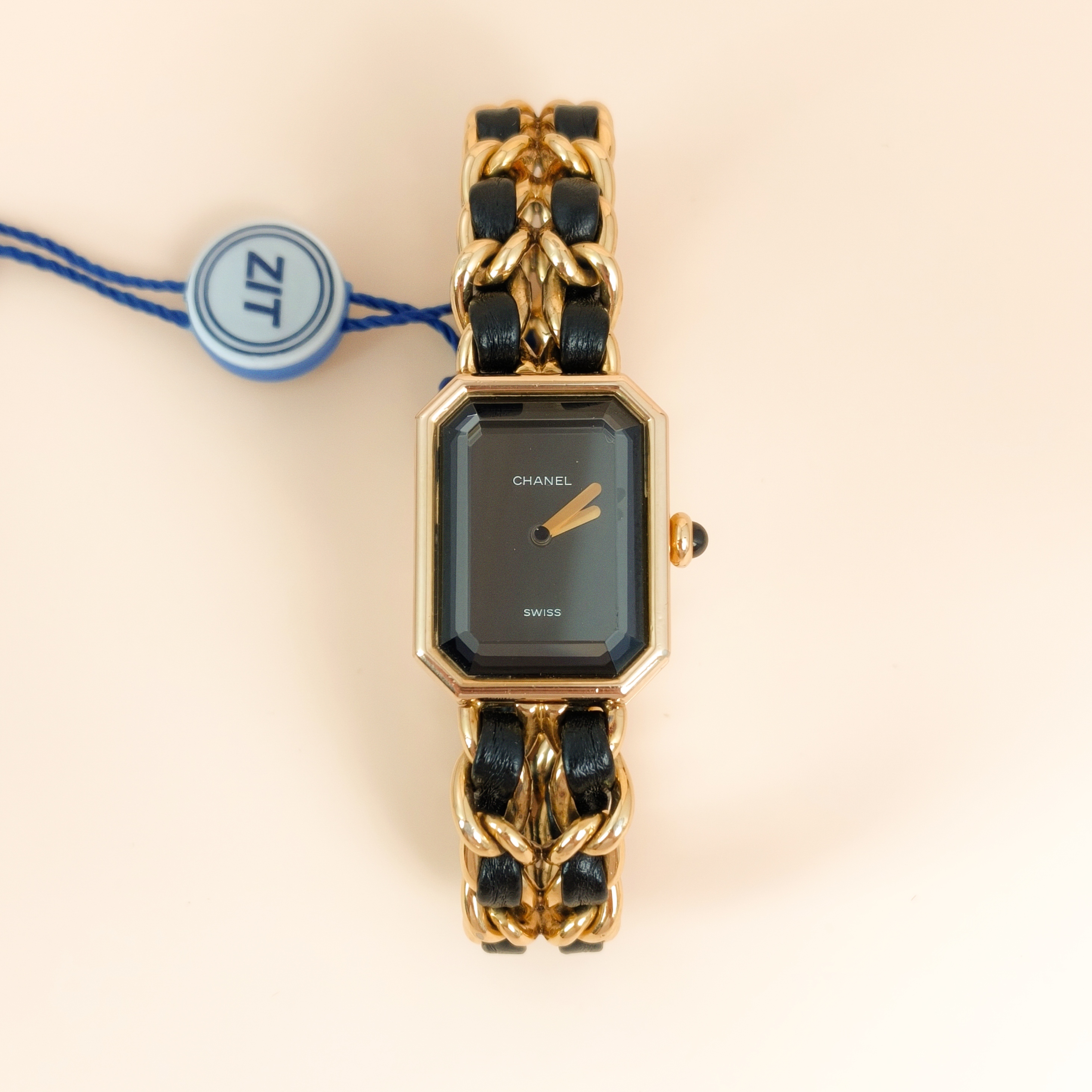 Chanel Watch Première Édition Originale Black with Gold-Tone Hardware Black with Gold-Tone Hardware L 26.1mm x 20mm