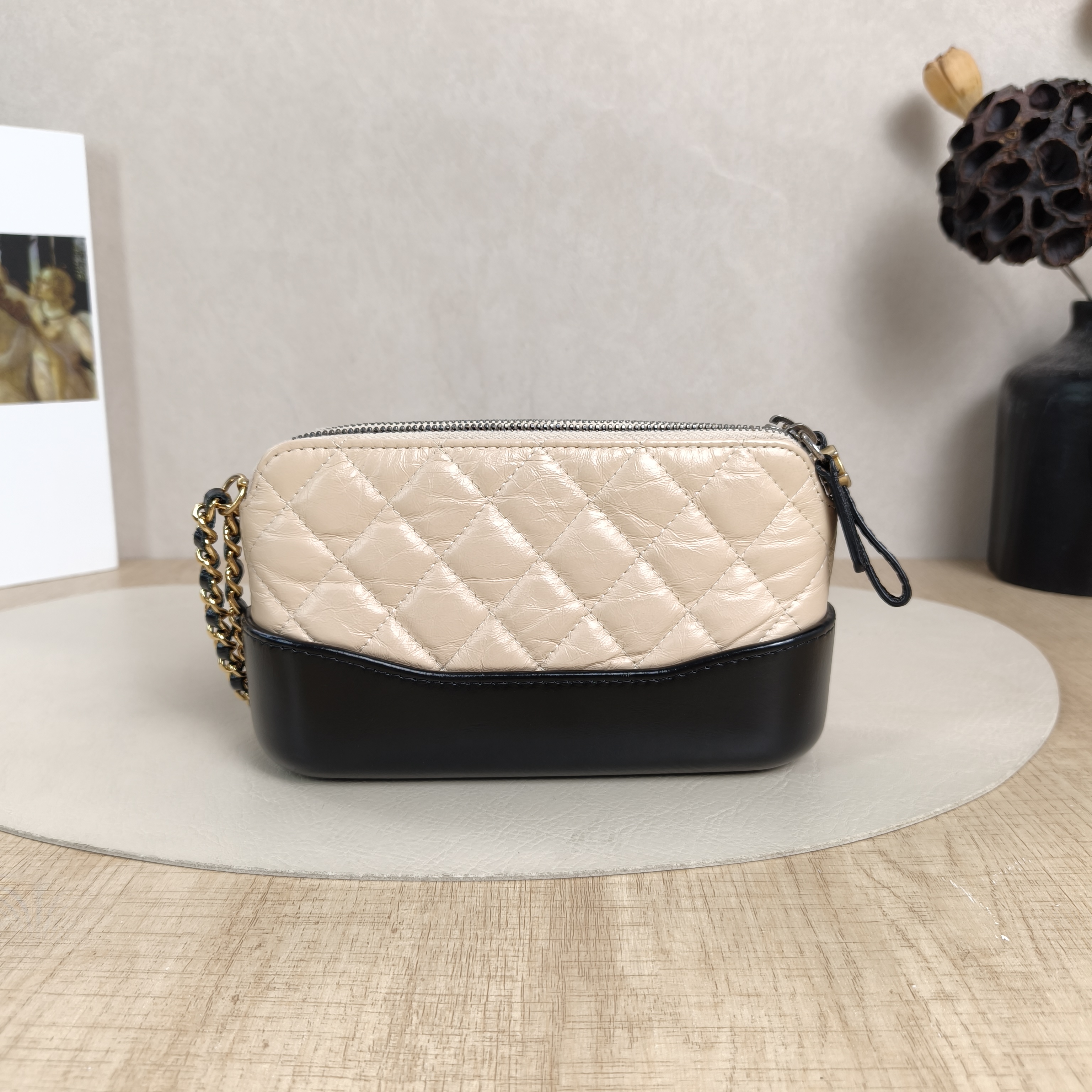 Chanel Crossbody Bag Gabrielle Gabrielle Bag Beige Black Calfskinmini19 × 4 × 10 cm — cover view 3 of 5