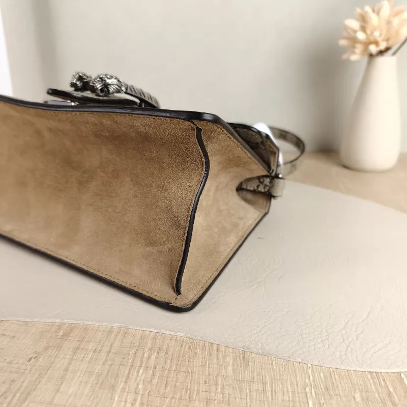 GUCCI Crossbody Bag Dionysus Edition Monogram PVC Small 24.5 × 10 × 15.5 cm — detail view 6 of 11