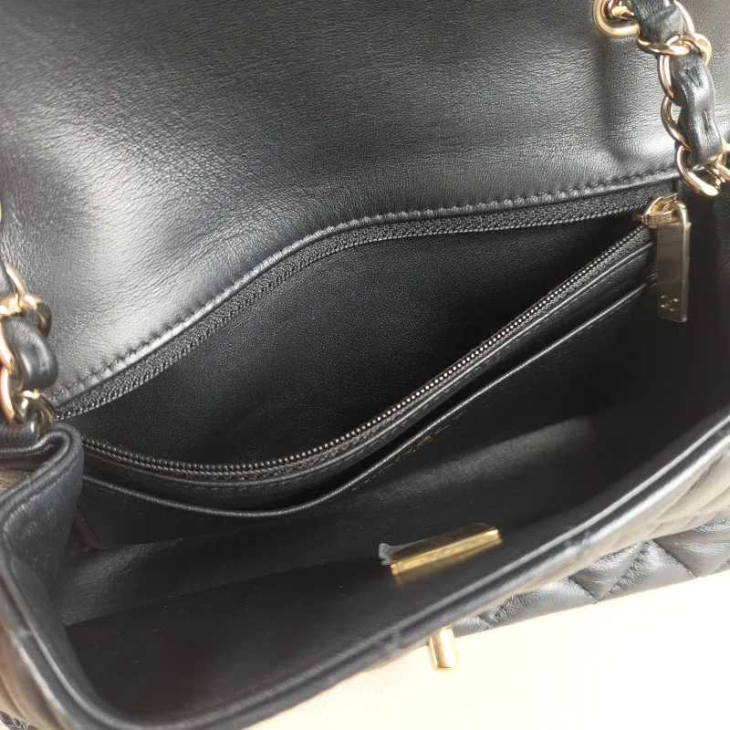 Chanel Crossbody Bag Classic Flap Large Mini CF Mini Black SL ambskin mini 20 × 6 × 12 cm — detail view 12 of 14