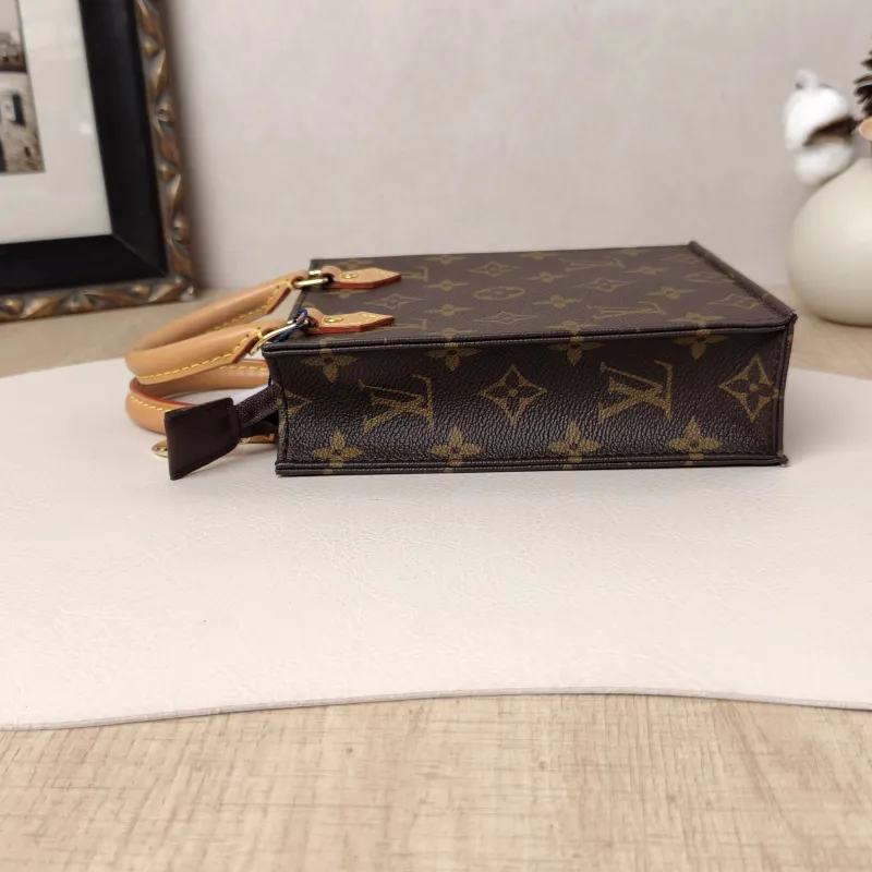 Louis Vuitton Crossbody Bag PETIT SAC PLAT Mini Monogram PV Cmini14 × 5 × 17 cm — cover view 3 of 9