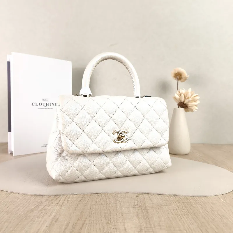 Chanel Top Handle Bag Coco Handle Grained Calfskin Small24 × 10 × 14 cm — cover view 4 of 5