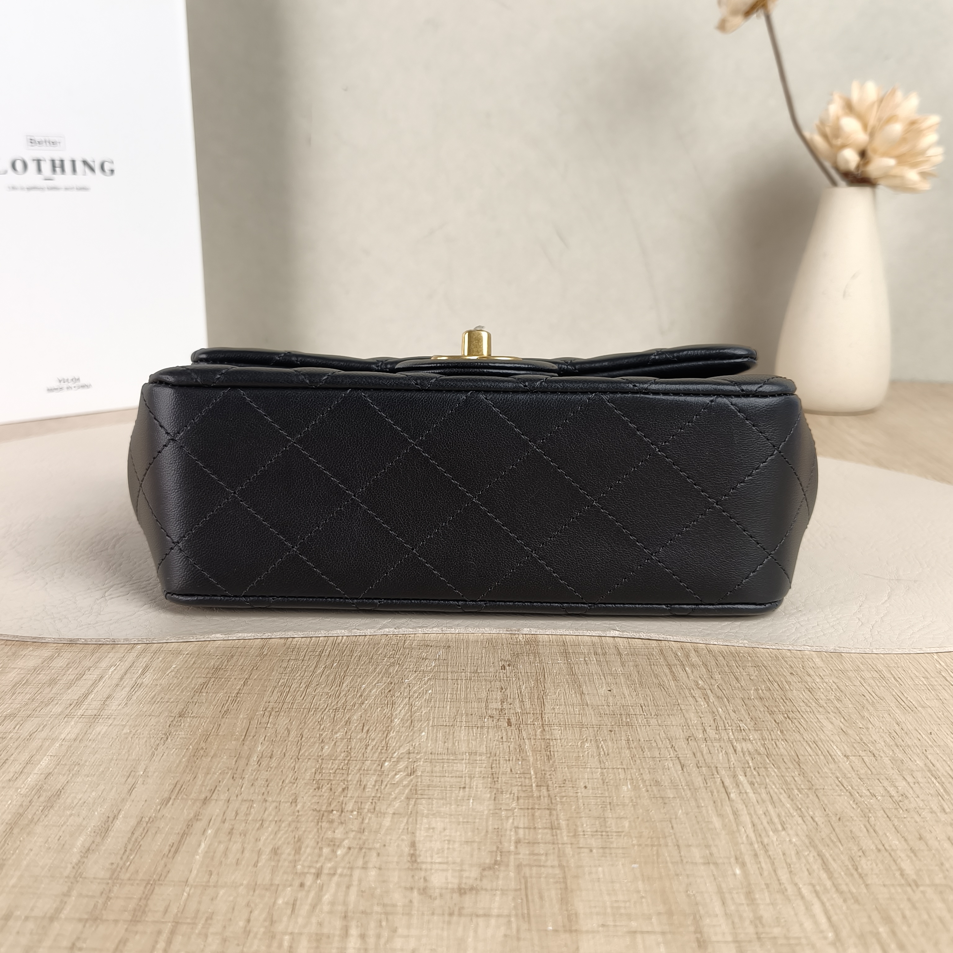 Chanel Crossbody Bag mini Black Lambskin mini21 × 8 × 13 cm — cover view 4 of 5