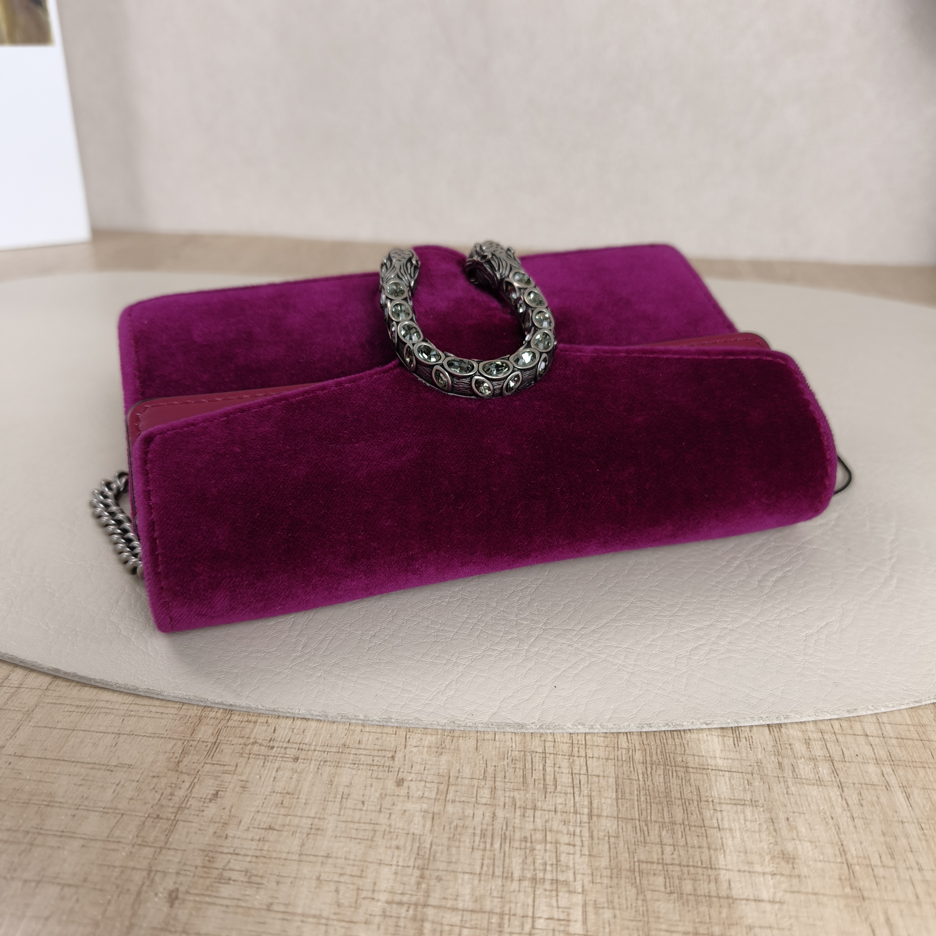 GUCCI Crossbody Bag Dionysus Velvet · Calfskinmini16.5 × 4.5 × 10 cm — cover view 4 of 10