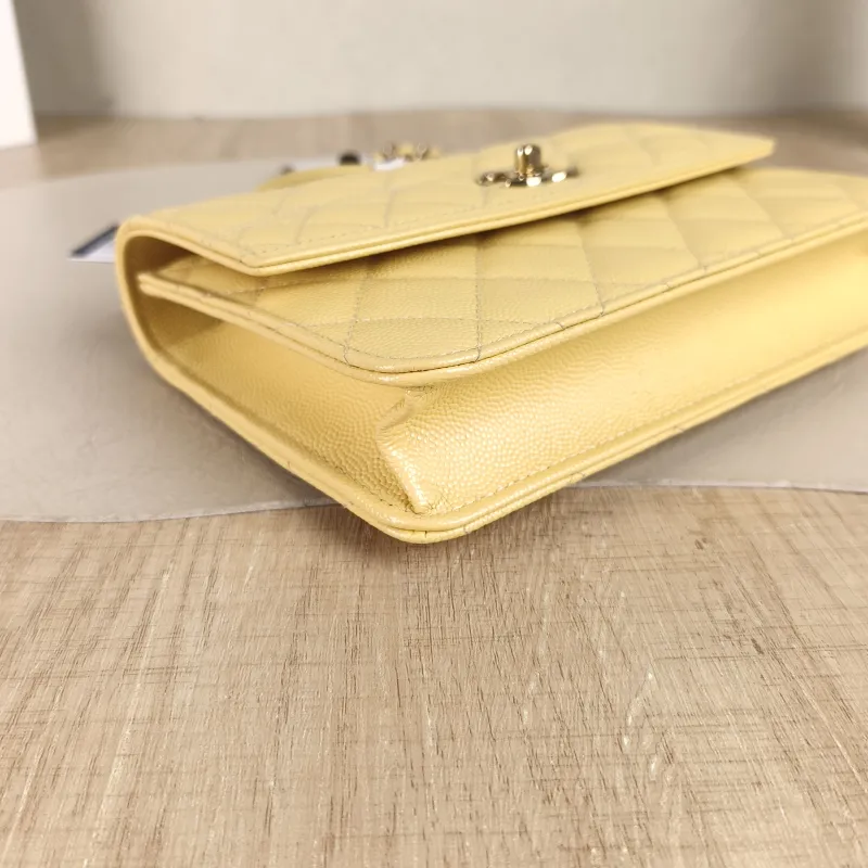 Chanel Backpack Yellow Grained Calfskin One Size 18.2 × 5 × 14 cm — detail view 9 of 11