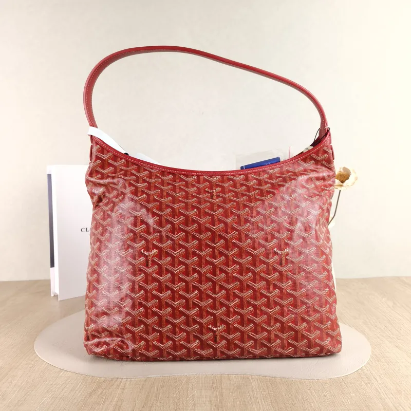 GOYARD Shoulder Bag Boheme Hobo​ Red PVC Small 43 × 14 × 27 cm — cover view 2 of 4