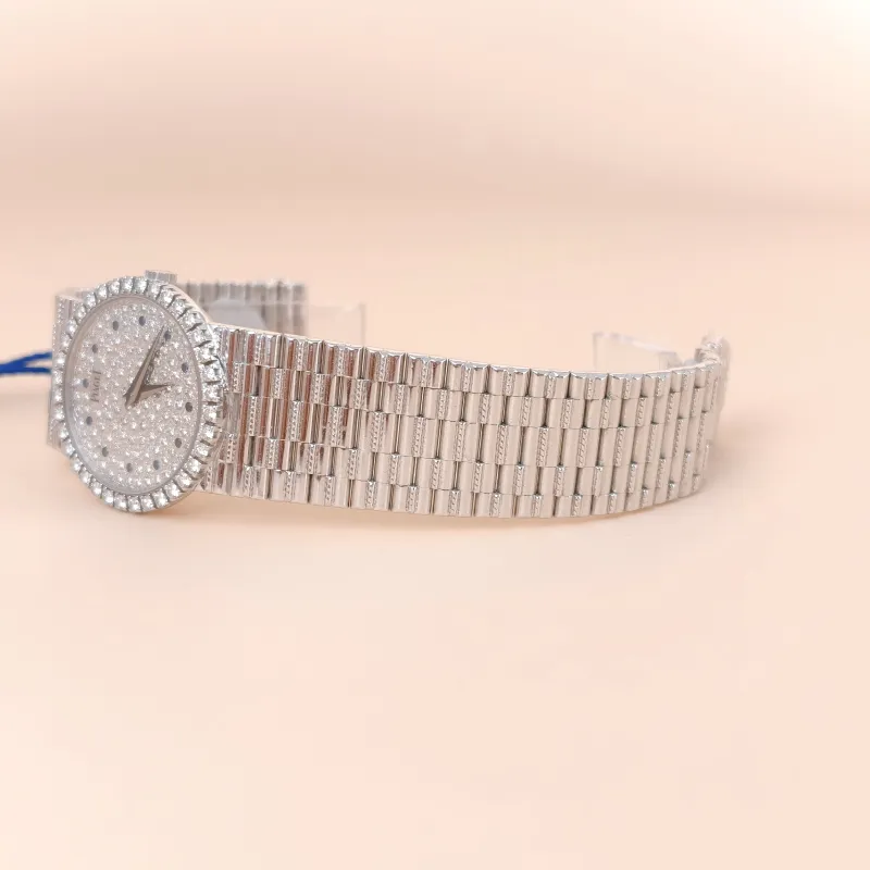 PIAGET Watch Pavé Diamond Vintage Silver White Gold One Size 18KW hite Gold 24 — cover view 7 of 7