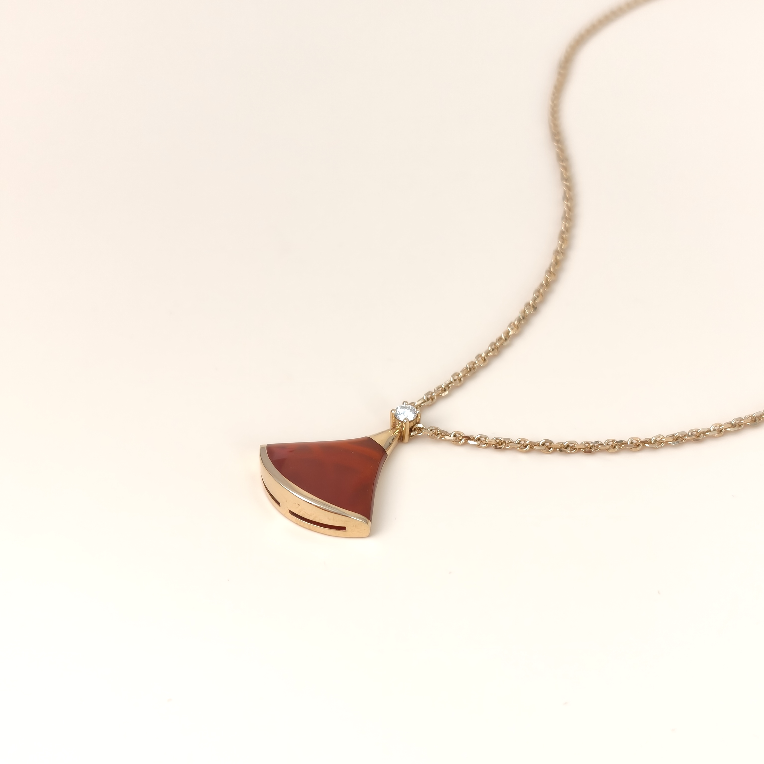Bvlgari Necklace DIVAS’ DREAM Collection Diamond18KR ose Gold One Size Pendant1.5cm — cover view 10 of 10