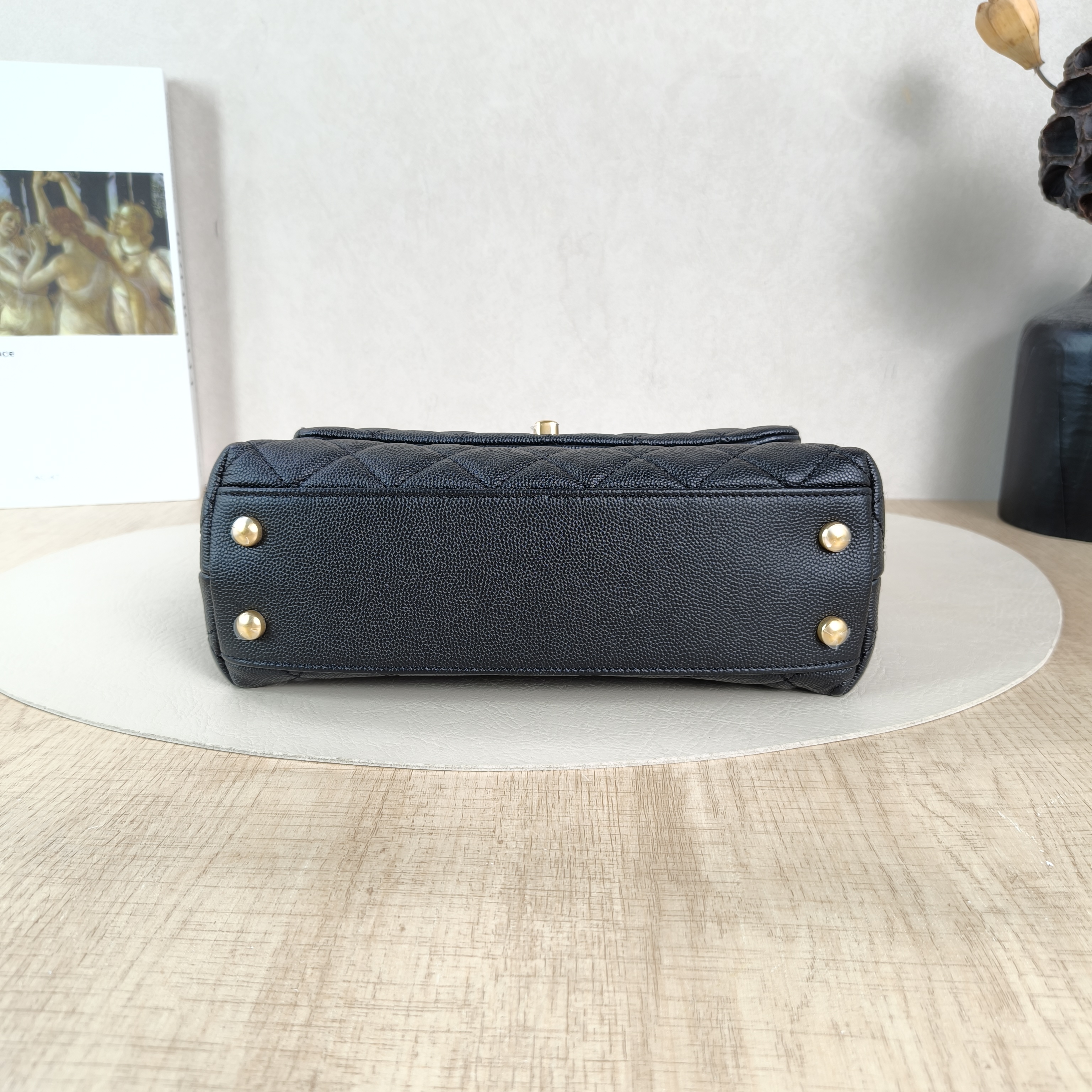 Chanel Top Handle Bag Coco HandleBlack Grained Calfskin Small24 × 10 × 14 cm — cover view 5 of 5