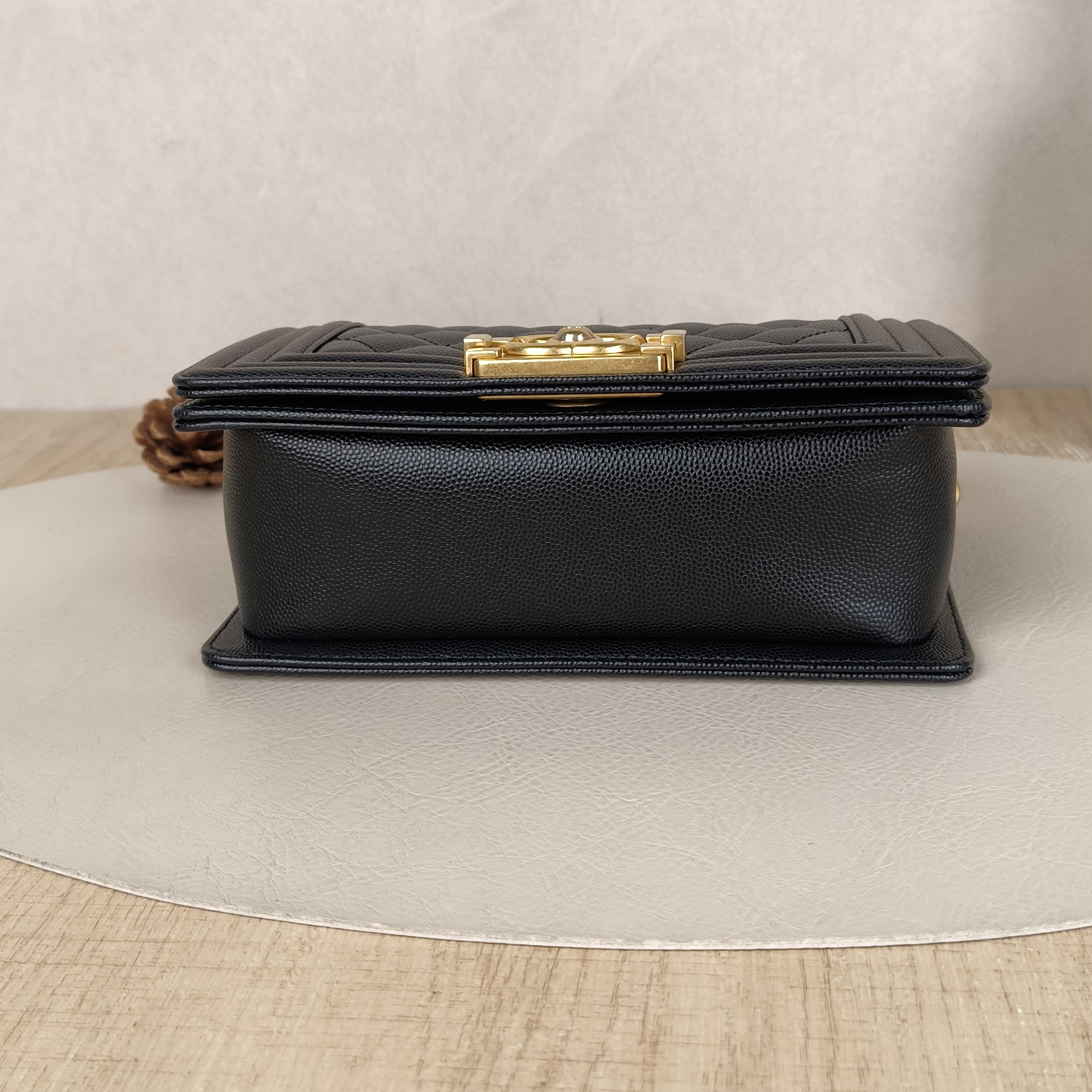 Chanel Crossbody Bag Le BoyBlack Grained Calfskin Small20.5 × 8.5 × 12 cm — cover view 7 of 8