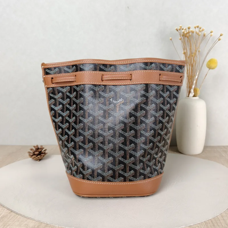 GOYARD Crossbody Bag Petit Flot Brown PVC Small 17 × 14.5 × 23 cm — cover view 2 of 5