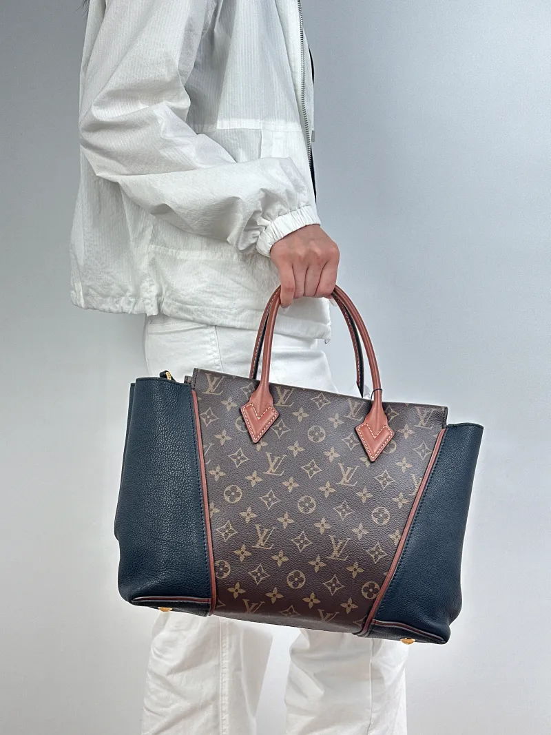 Louis Vuitton Top Handle Bag W Tote Black · Monogram PVC · Calfskin One Size35 × 11 × 25 cm — on-model view 2 of 2