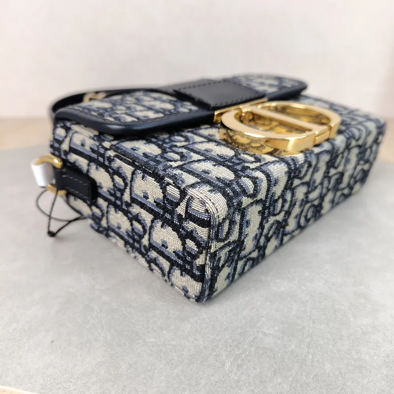 DIOR Crossbody Bag 30Montaigne 30 Box Box Blue Canvas Mini 17.5 × 5 × 11.5 cm — detail view 2 of 11