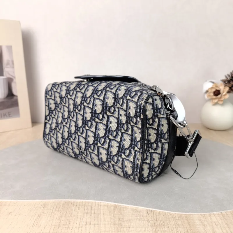DIOR Crossbody Bag Lingot 22 Shoulder Bag Blue Canvas One Size 22 × 10.5 × 12.5 cm — cover view 2 of 5