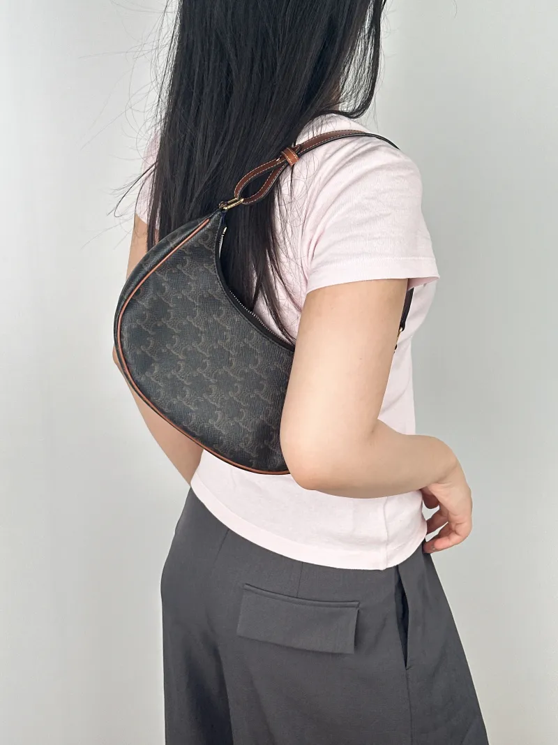 CELINE Shoulder Bag AVA Monogram PVC Medium23 × 7 × 19 cm — on-model view 1 of 2