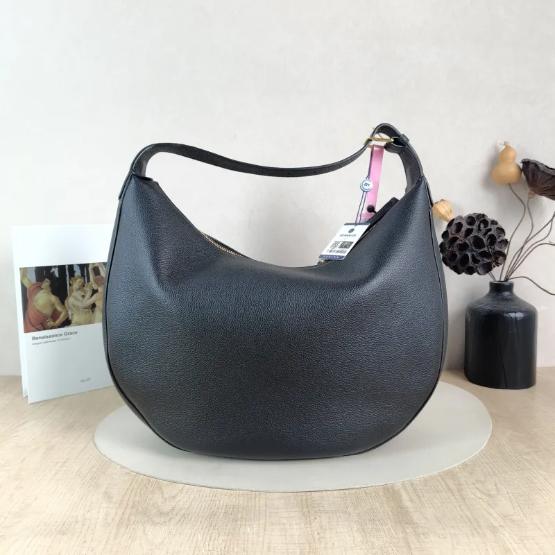 CELINE Shoulder Bag LULU hobo Black Calfskin Large 38 × 8 × 42 cm — cover view 3 of 6