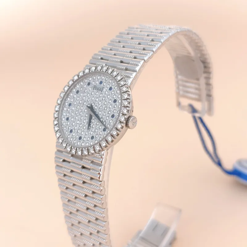 PIAGET Watch Pavé Diamond Vintage Silver White Gold One Size 18KW hite Gold 24 — cover view 4 of 7