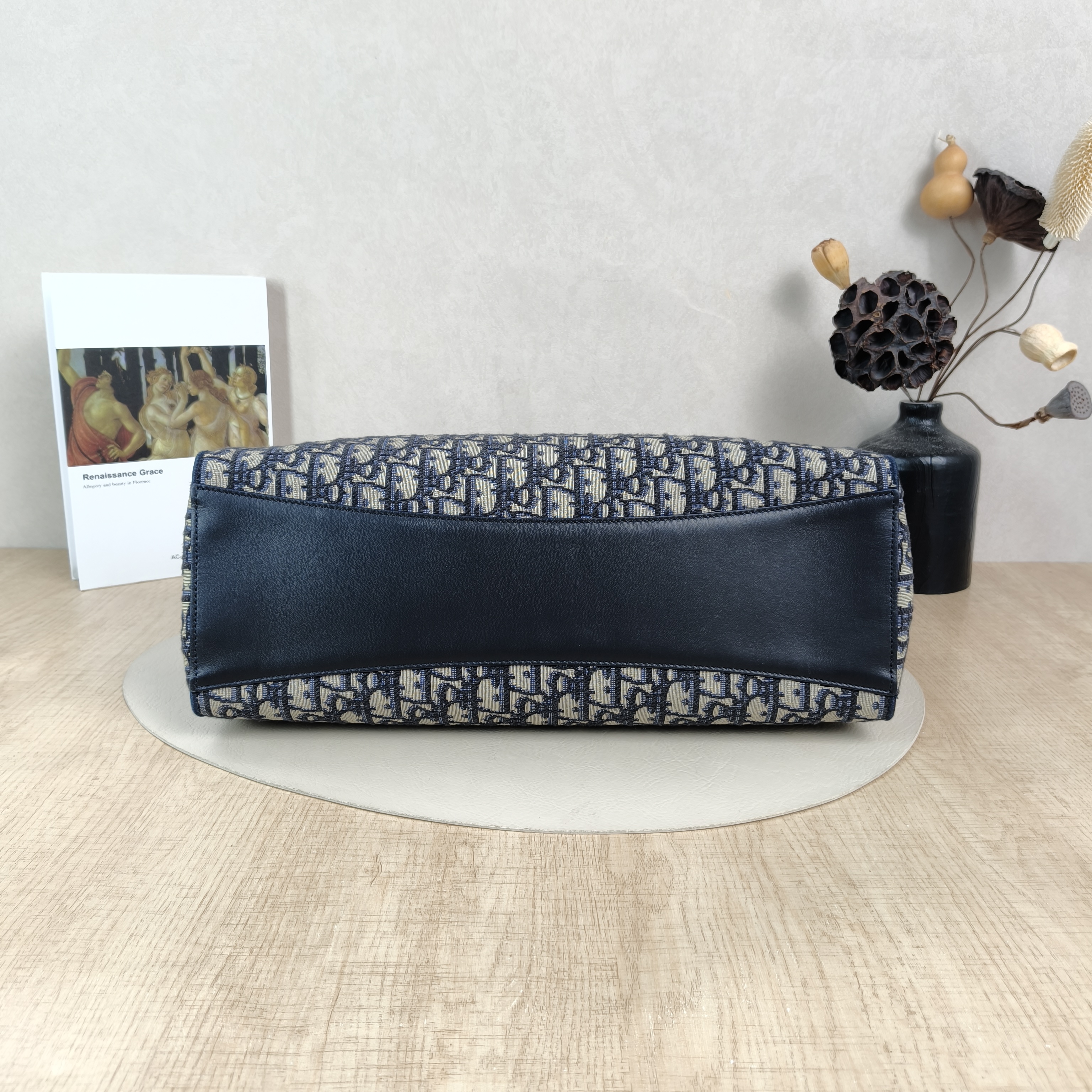 DIOR Shoulder Bag Promenade Shopping Tote Blue Canvas Medium37 × 14 × 29 cm — cover view 6 of 6