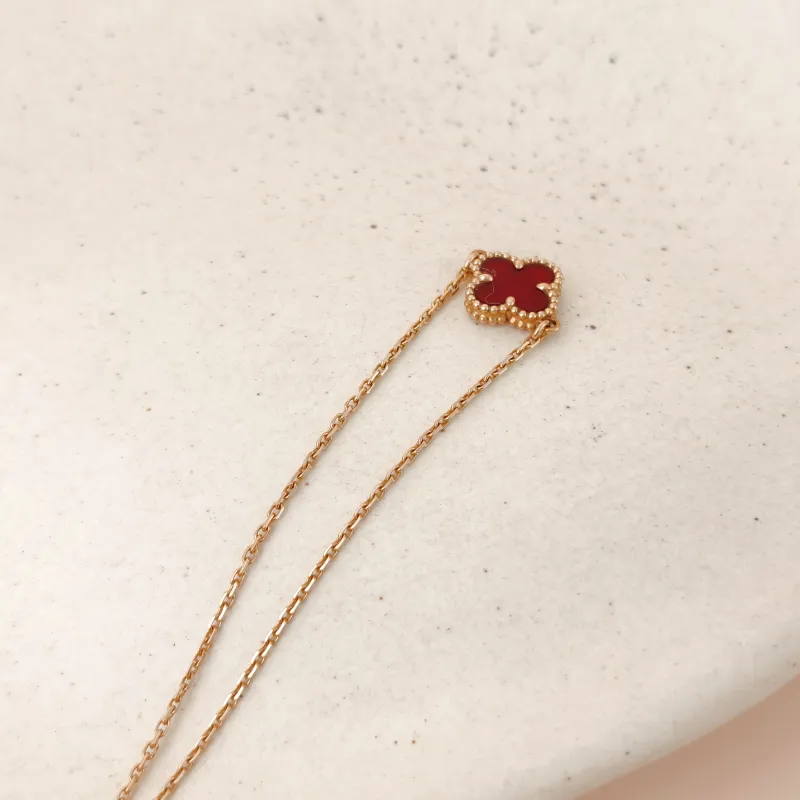 Van Cleef & Arpels Bracelet Alhambra Alhambra Collection Single-Motif Bracelet 18KR ose Gold Sweet Mini 17.5cm — cover view 4 of 8