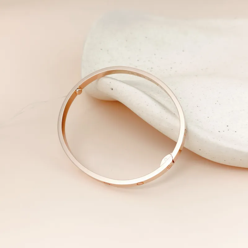 CARTIER Bangle Love Collection Bangle Rose Gold 18KR ose Gold Small Edition 17 — cover view 8 of 9