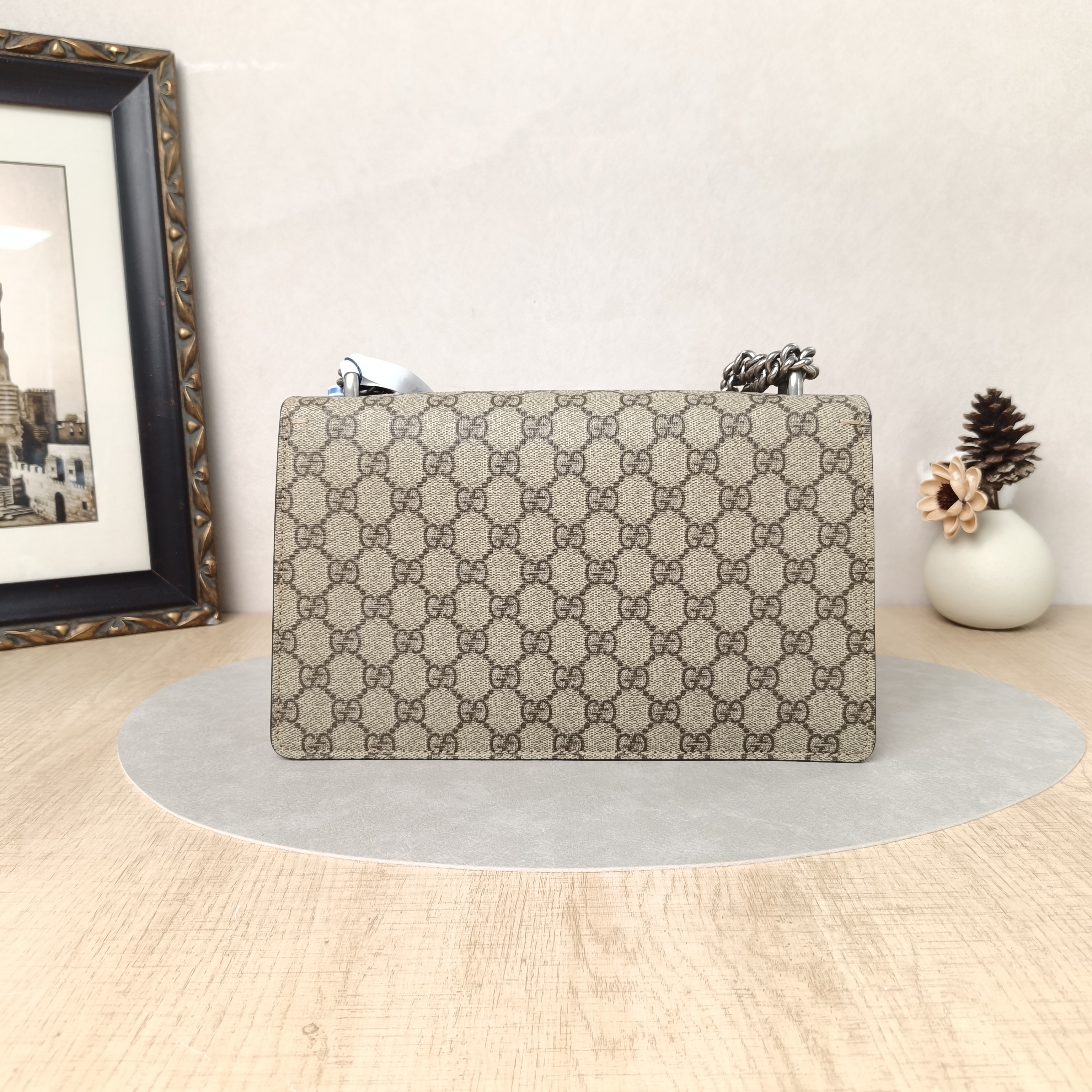 GUCCI Crossbody Bag Dionysus Monogram Red PVC Medium28 × 9 × 17 cm — cover view 3 of 6