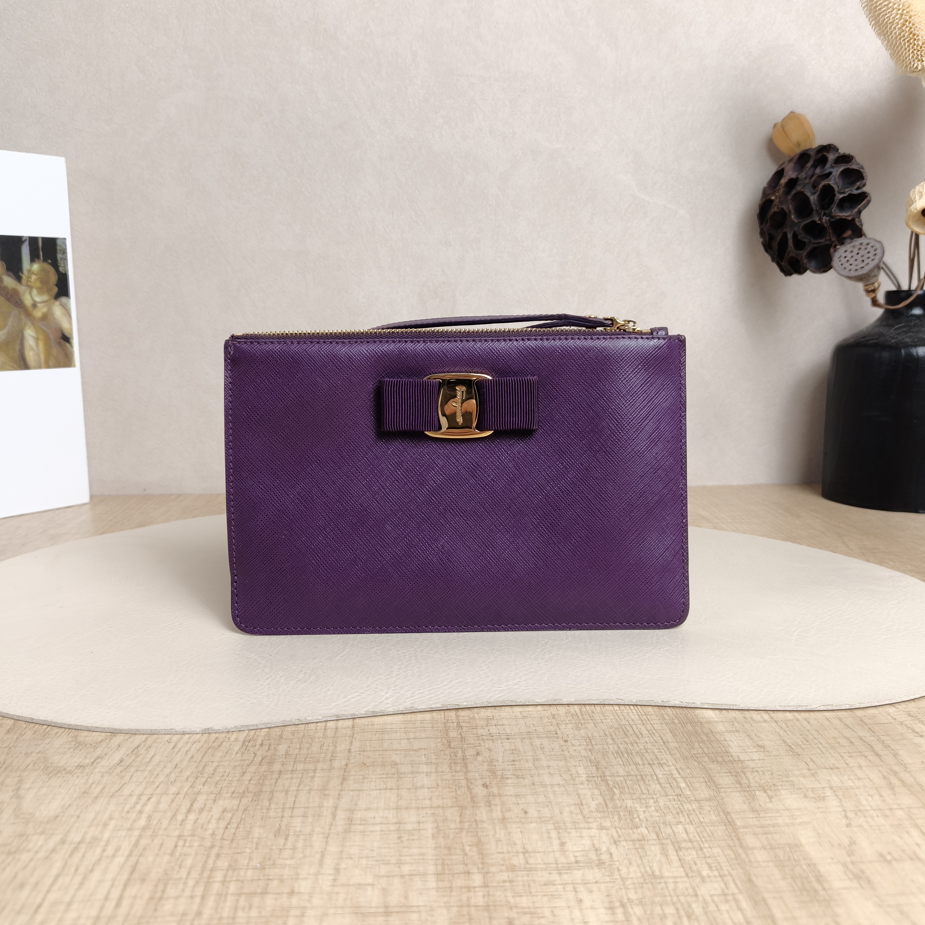 FERRAGAMO Wallet Wallet Calfskin20*13