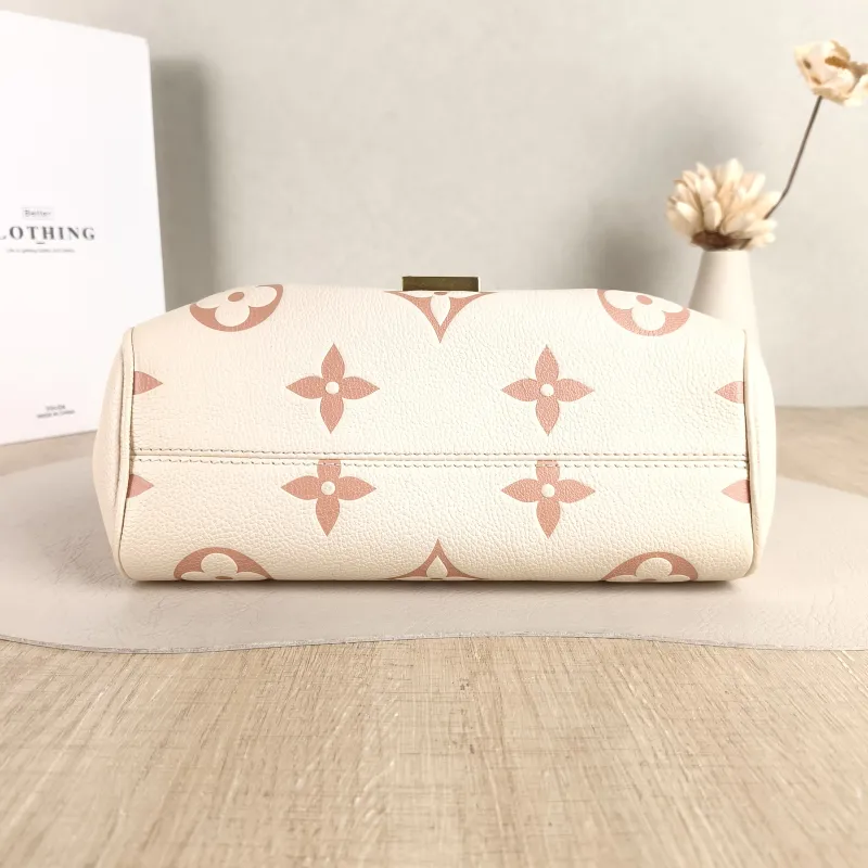 Louis Vuitton Crossbody Bag Favorite White · Pink Empreinte Embossed Calfskin Medium 24 × 9 × 14 cm — cover view 5 of 5