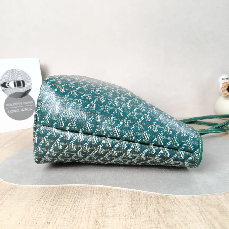 GOYARD Shoulder Bag Chien Gris Tote Bag Green PVC One Size 33.5 × 15 × 27 cm — detail view 3 of 13