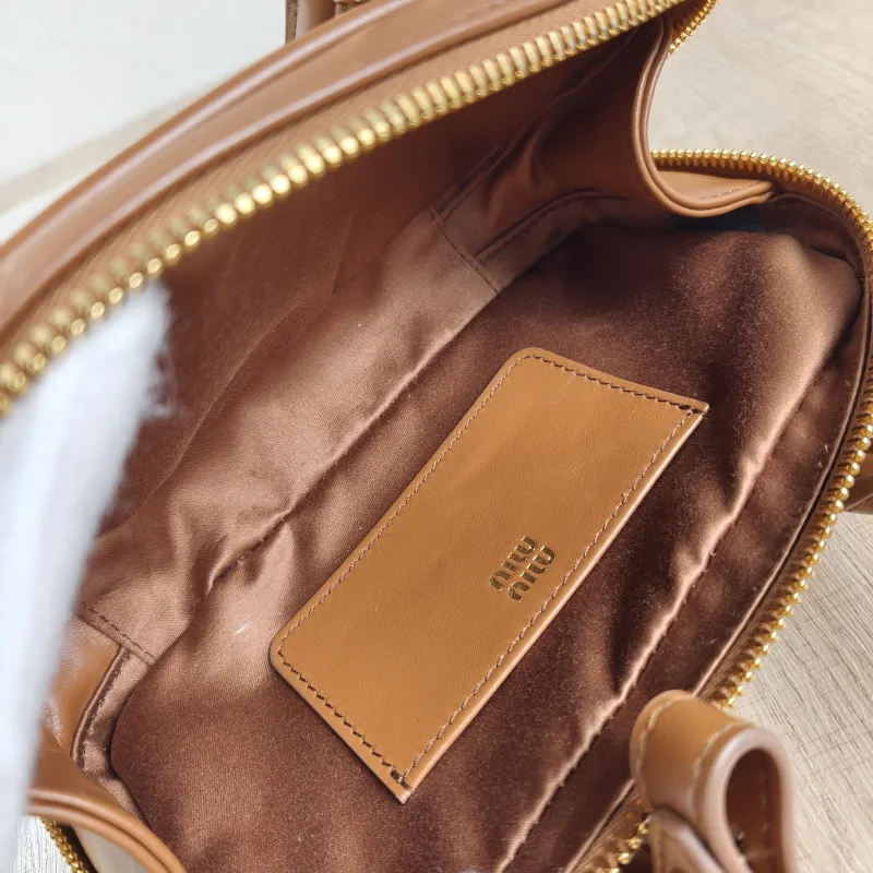 Miumiu Top Handle Bag Arcadie Collection Bowling Bag CC alfskinmini19 × 5 × 10 cm — detail view 8 of 13