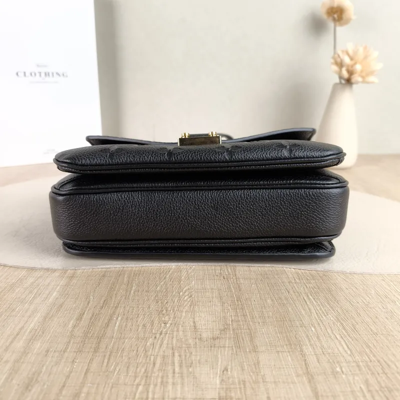 Louis Vuitton Crossbody Bag Pochette Métis East West Black Empreinte Embossed Calfskin Small 21.5 × 6 × 13.5 cm — cover view 3 of 5
