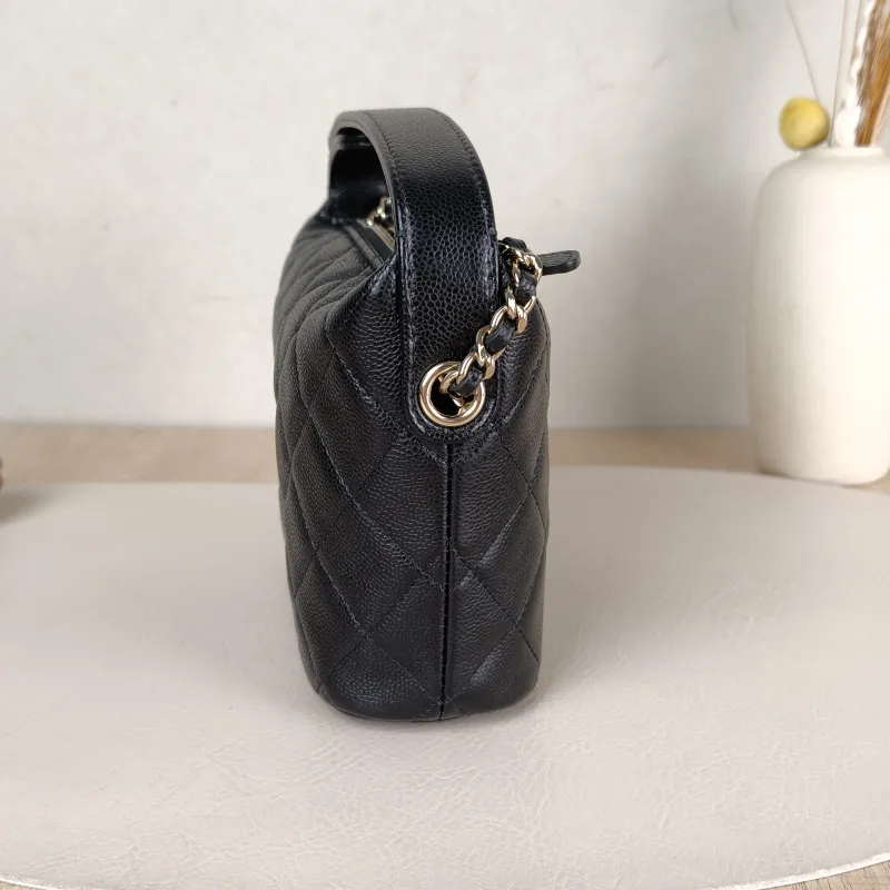 Chanel Crossbody Bag25c Vanity Case Bag Black Grained Calfskin One Size19 × 6 × 12.5 cm — detail view 14 of 14