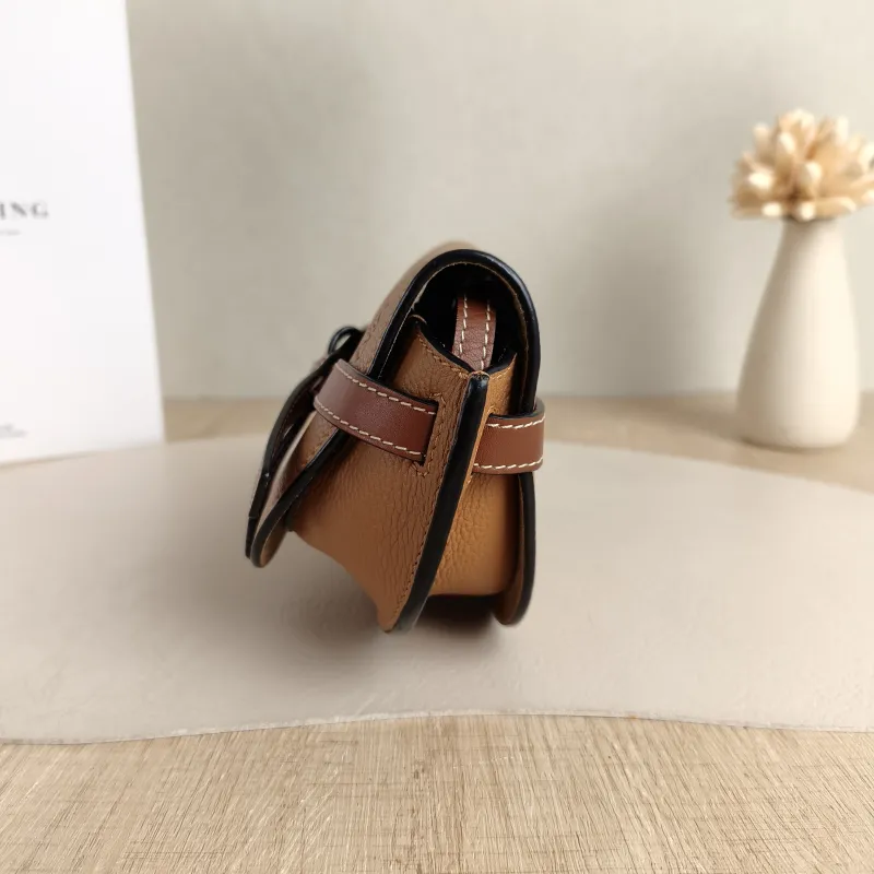 LOEWE Crossbody Bag Gate Caramel Calfskin Mini 15 × 8 × 12.5 cm — detail view 8 of 11