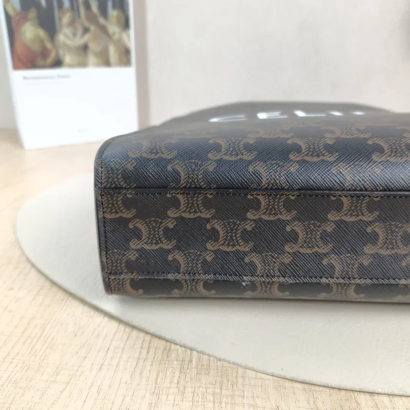 CELINE Crossbody Bag CABAS Monogram PVC Small 28.5 × 8 × 33 cm — detail view 7 of 12