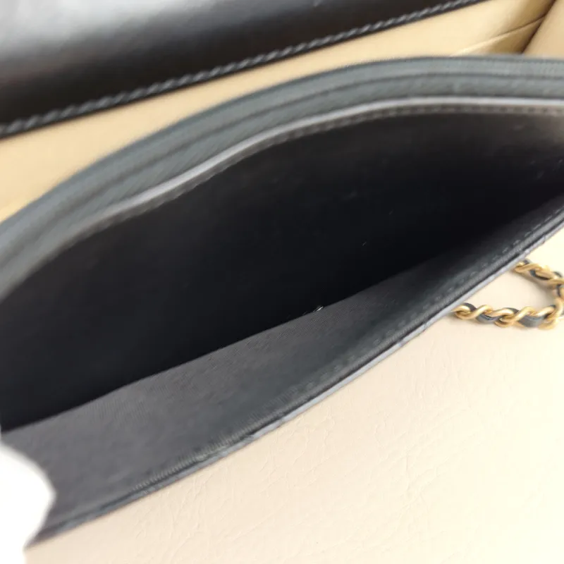 Chanel Crossbody Bag Classic Flap WOC CF WOCWOC Bag Edition Black Lambskinmini19.2 × 3.5 × 12.3 cm — detail view 15 of 17