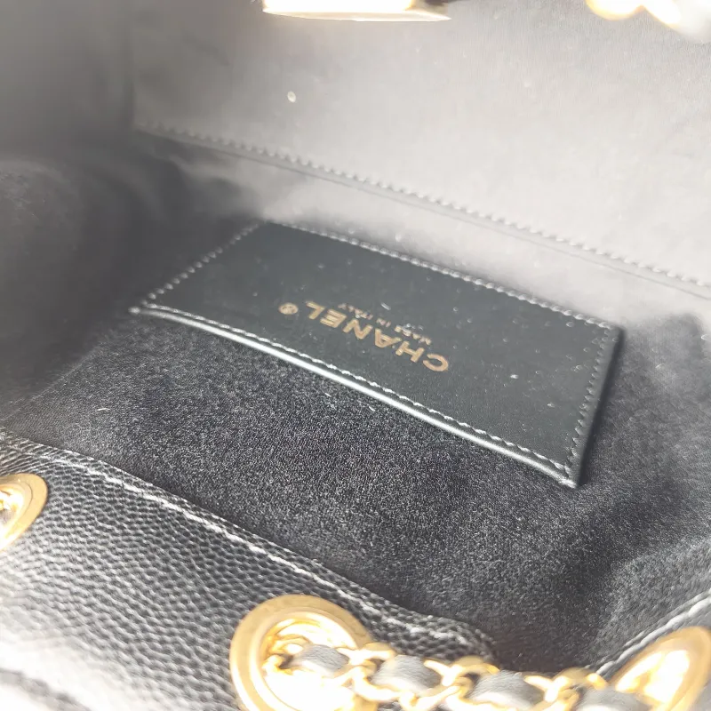 Chanel Shoulder Bag 25Bag Black Grained Calfskin Mini 22 × 12.5 × 20 cm — detail view 9 of 10