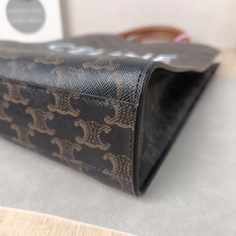CELINE Crossbody Bag CABAS Monogram PVC Small 28.5 × 8 × 33 cm — detail view 4 of 10