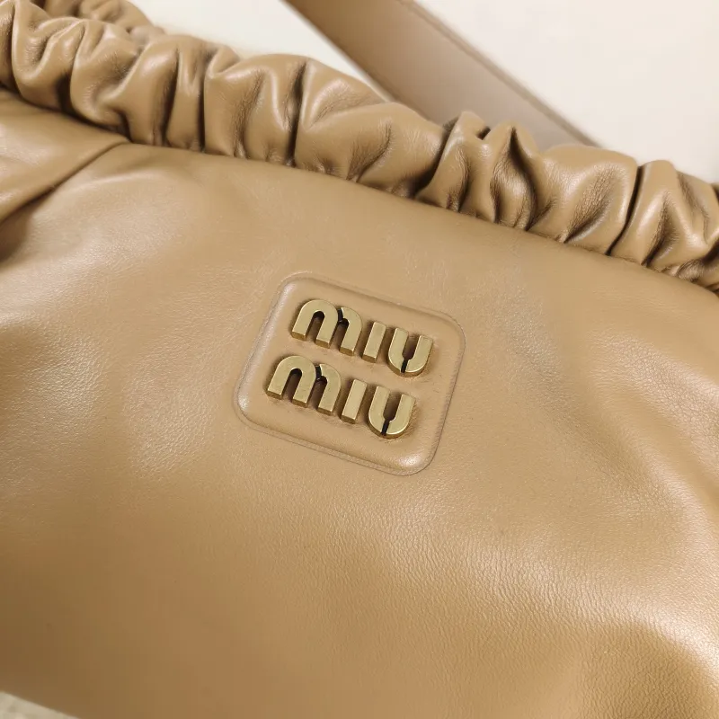 Miumiu Shoulder Bag Joie Shoulder Bag Caramel Lambskin One Size 52 × 10 × 23 cm — detail view 2 of 10