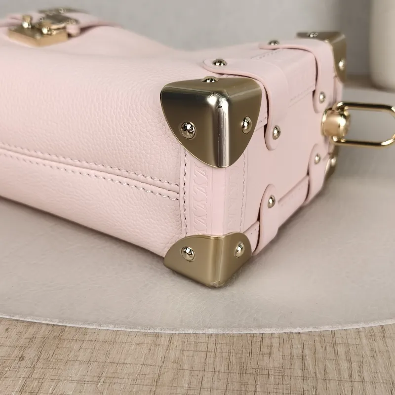 Louis Vuitton Crossbody Bag Side Trunk Box Pink Calfskin Small 18 × 8 × 12.5 cm — detail view 8 of 11