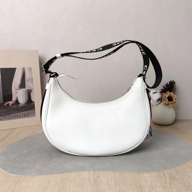 CELINE Shoulder Bag White Calfskin One Size 23 × 7 × 13 cm — cover view 2 of 5