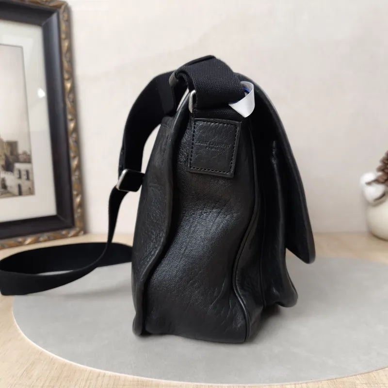 SAINT LAURENT Crossbody Bag Niki Black Lambskin 32 × 9 × 23 cm — cover view 3 of 10