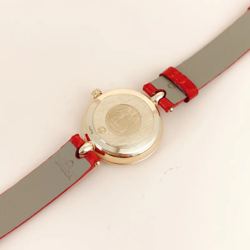 OMEGA Watch Collection Watch White Mother-of-Pearl 18KY ellow Gold Diamond One Size27mm Watch — cover view 2 of 9