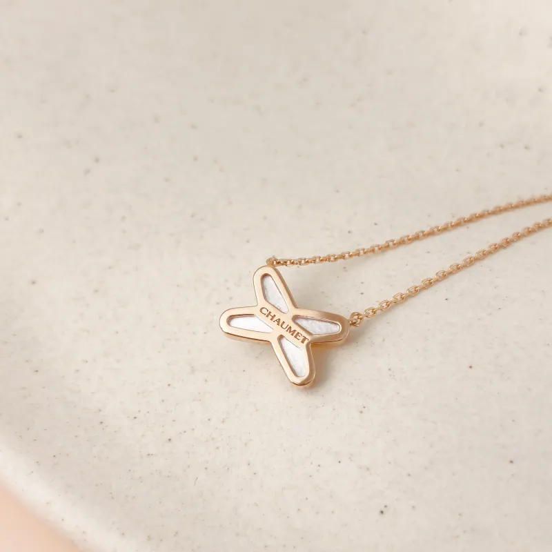 CHAUMET Necklace Jeux de Liens · Collection · Necklace Diamond18KR ose Gold One Size 40cm — cover view 4 of 13
